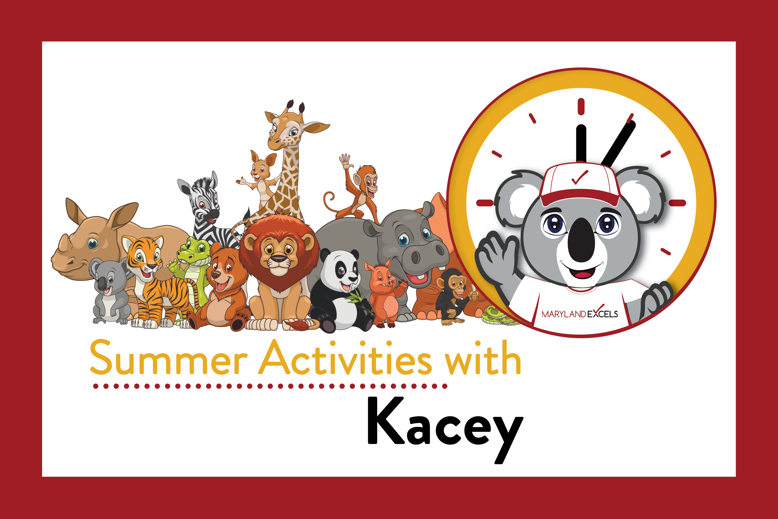 Summer activities with Kacey